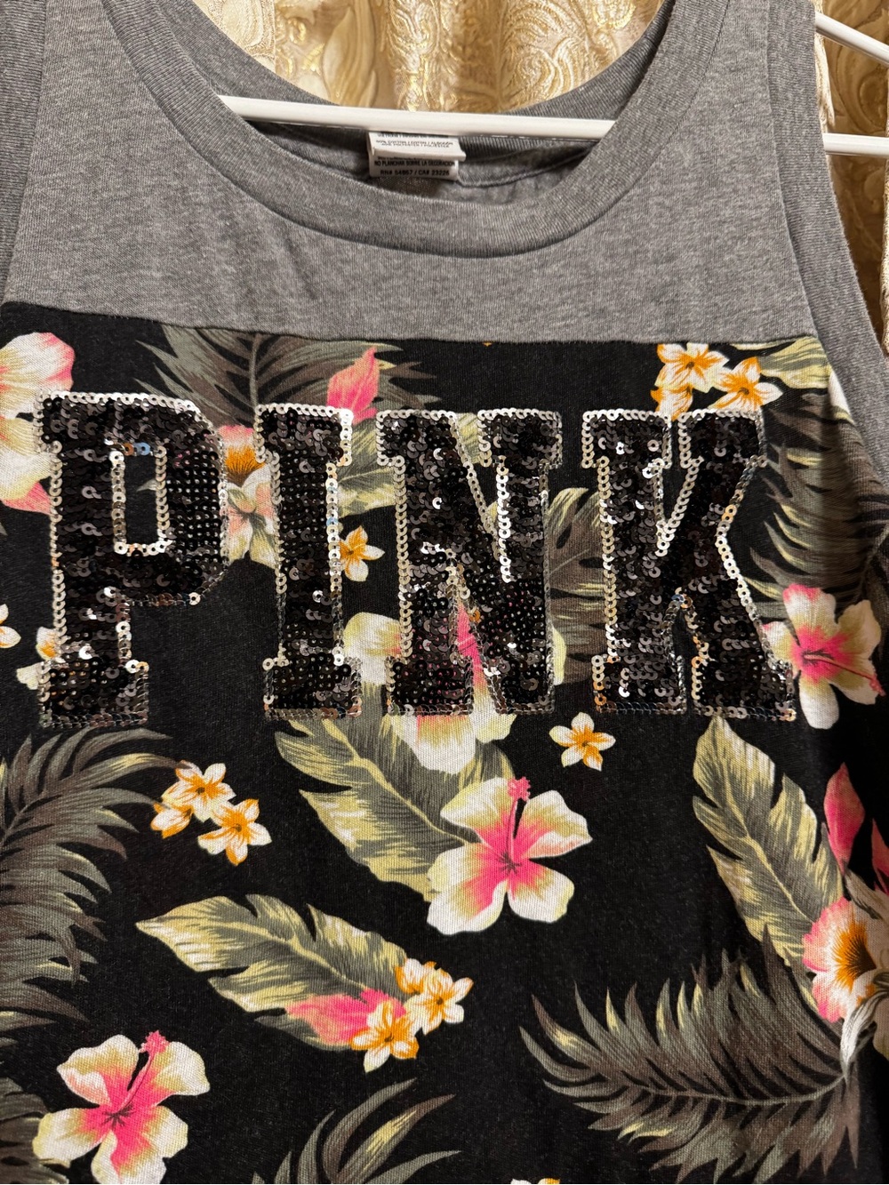 VS PINK sequin tank top